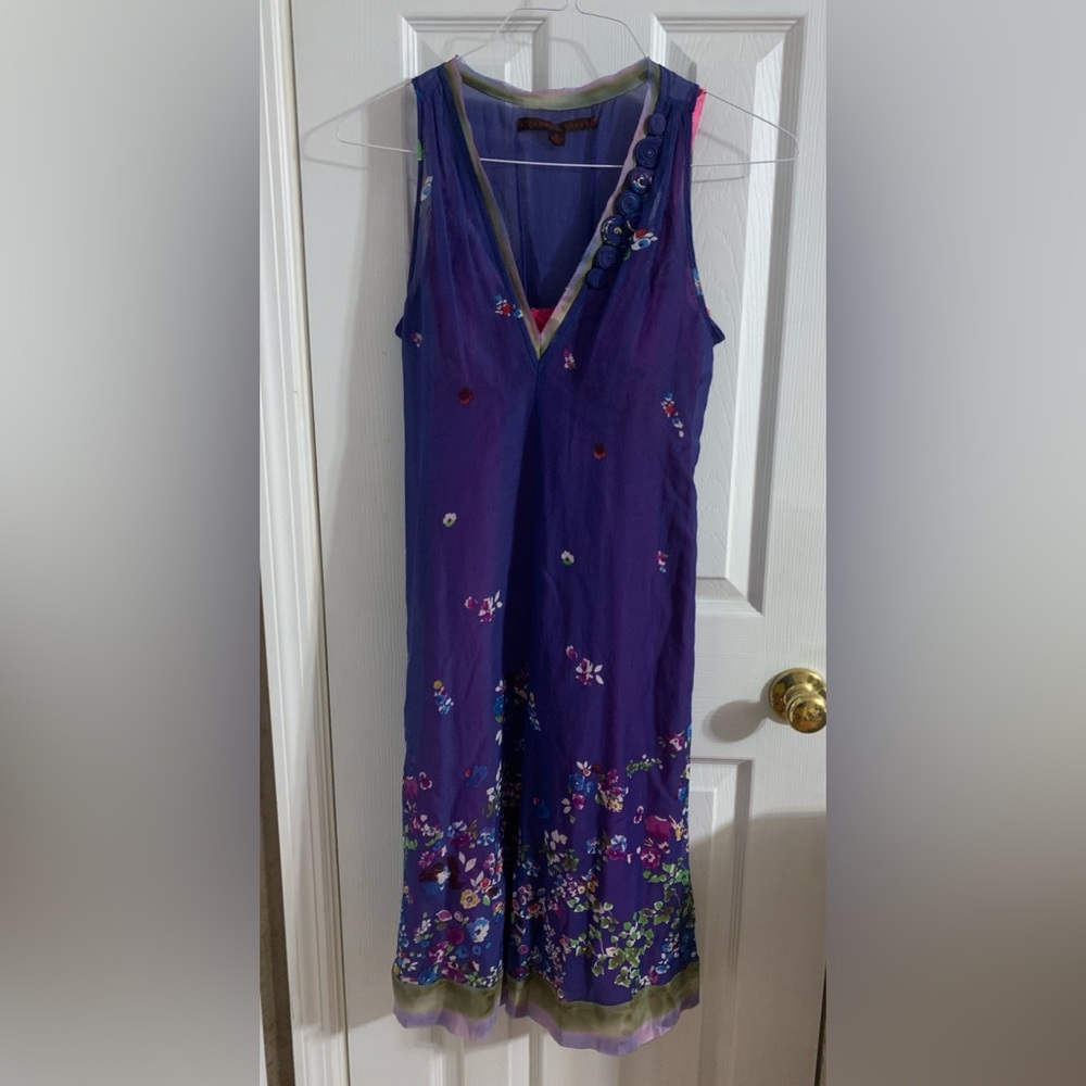 Purple floral A Common Thread dress